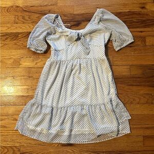 LC Lauren Conrad Blue Polka Dot Kids Dress